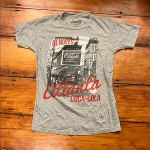 Coca-Cola Gray T-Shirt with Red Atlanta Design